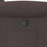 Fauteuil inclinable Marron foncé Tissu