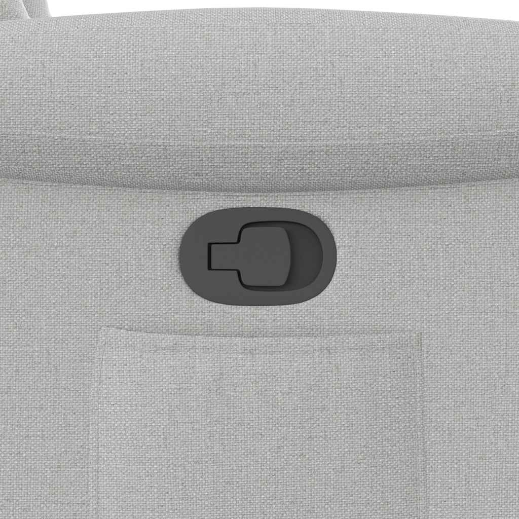 Fauteuil inclinable gris nuage tissu