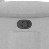 Fauteuil inclinable gris nuage tissu