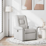 Fauteuil inclinable gris nuage tissu