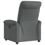 Fauteuil inclinable de massage en tissu gris foncé