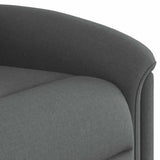 Fauteuil inclinable de massage en tissu gris foncé