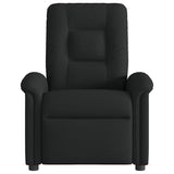 Fauteuil de massage inclinable Noir Tissu