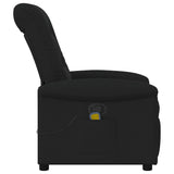 Fauteuil de massage inclinable Noir Tissu