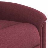 Fauteuil de massage inclinable Rouge bordeaux Tissu