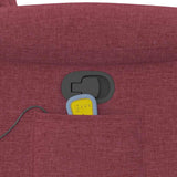 Fauteuil de massage inclinable Rouge bordeaux Tissu