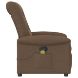 Fauteuil de massage inclinable Marron Tissu