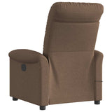 Fauteuil de massage inclinable Marron Tissu