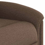 Fauteuil de massage inclinable Marron Tissu