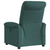 Fauteuil de massage inclinable Vert foncé Tissu