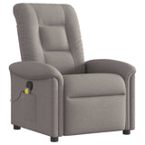 Fauteuil de massage inclinable Taupe Tissu