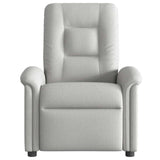 Fauteuil de massage inclinable gris nuage tissu