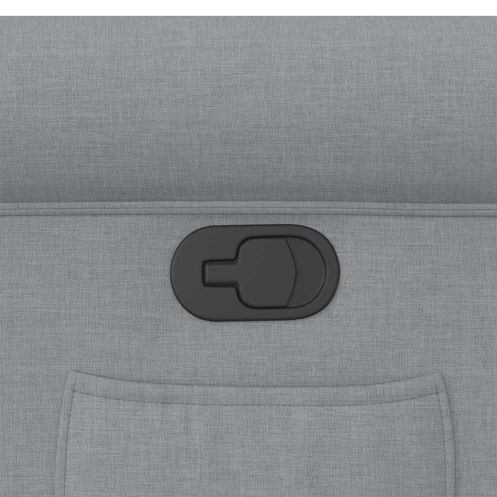 Fauteuil inclinable Gris clair Tissu