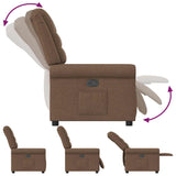 Fauteuil inclinable Marron Tissu