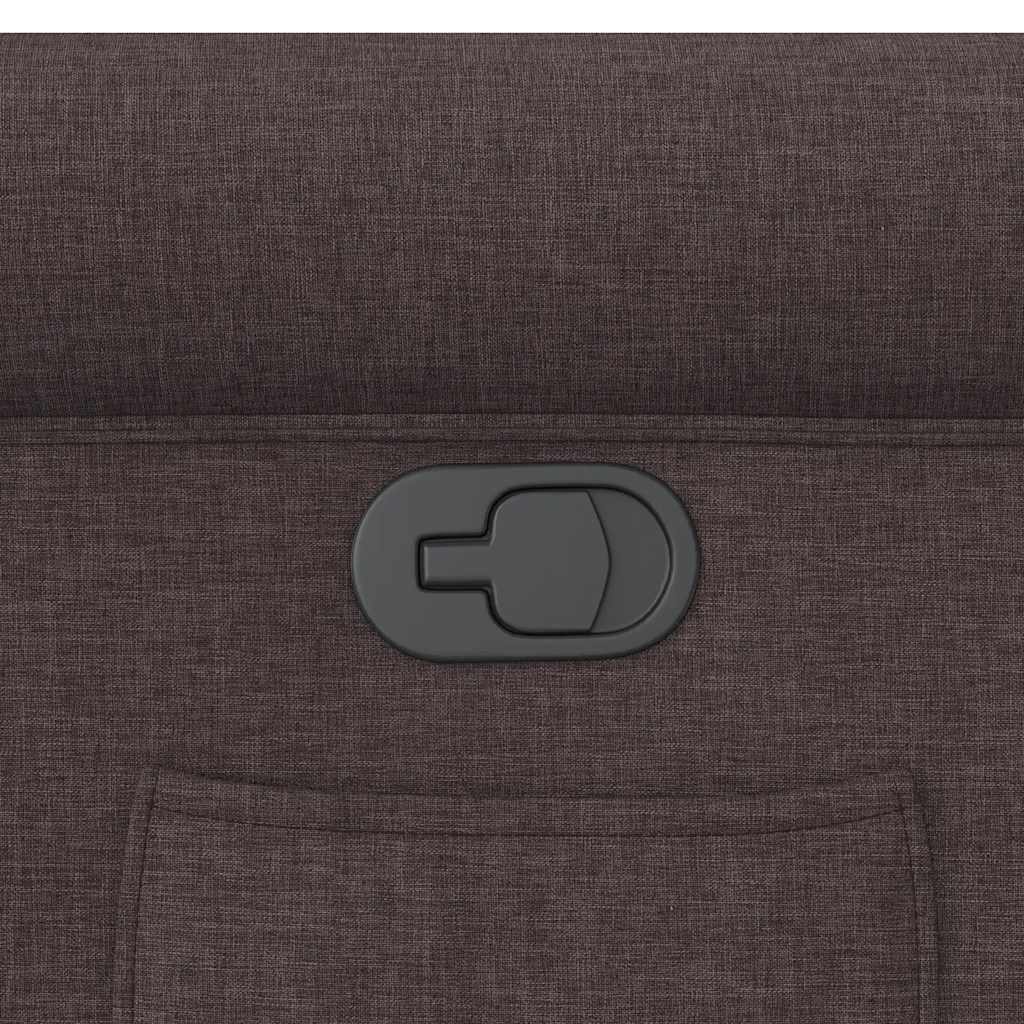 Fauteuil inclinable Marron foncé Tissu