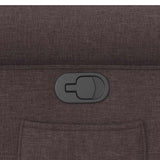 Fauteuil inclinable Marron foncé Tissu