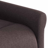 Fauteuil inclinable Marron foncé Tissu
