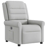 Fauteuil inclinable gris nuage tissu