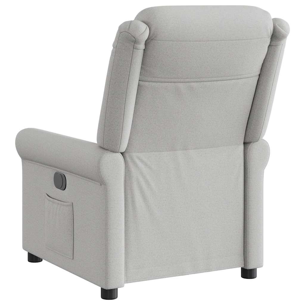 Fauteuil inclinable gris nuage tissu