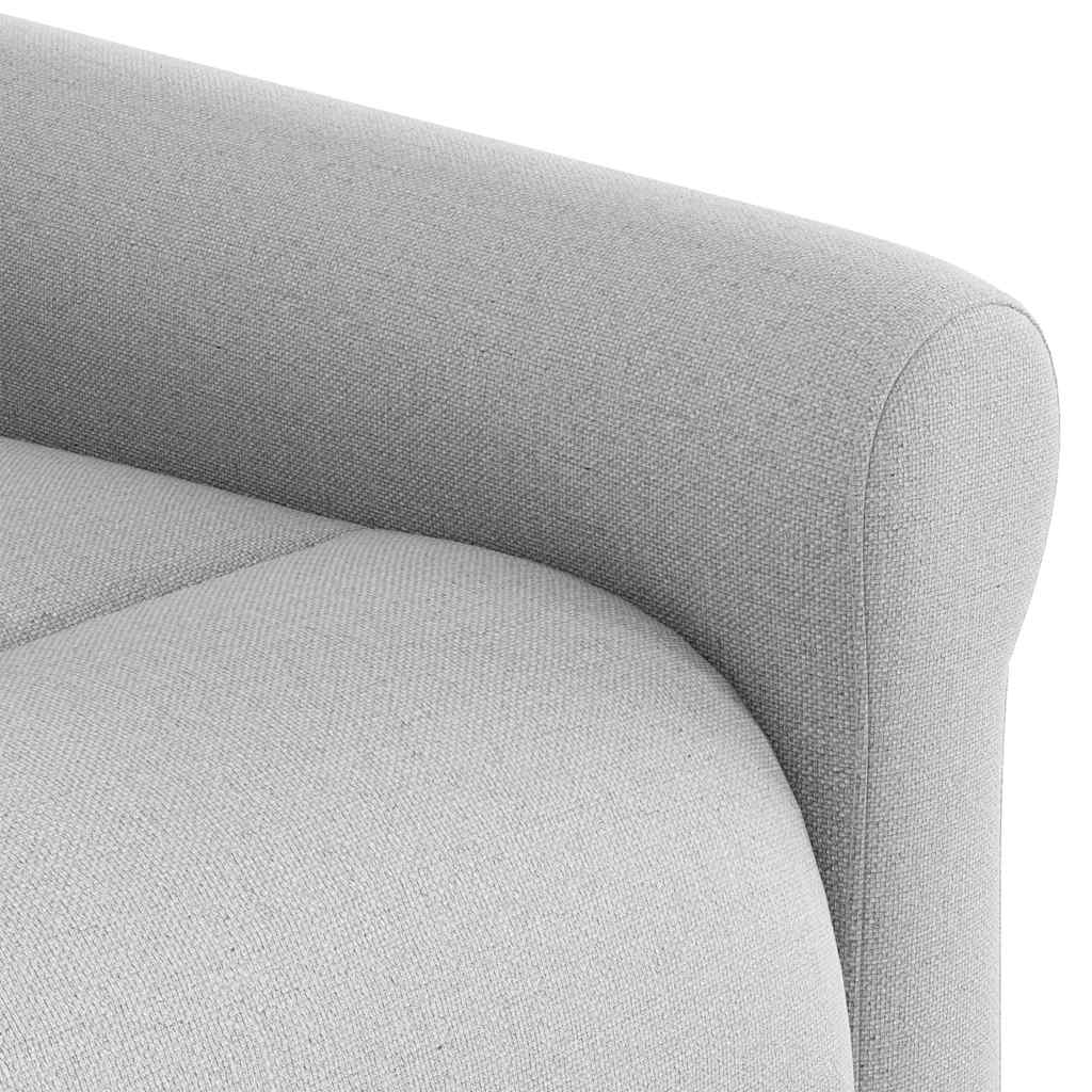 Fauteuil inclinable gris nuage tissu