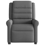 Fauteuil inclinable de massage en tissu gris foncé