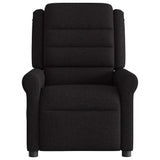 Fauteuil de massage inclinable Noir Tissu