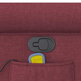 Fauteuil de massage inclinable Rouge bordeaux Tissu