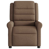 Fauteuil de massage inclinable Marron Tissu