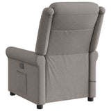 Fauteuil de massage inclinable Taupe Tissu