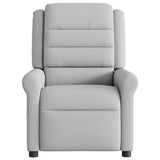 Fauteuil de massage inclinable gris nuage tissu