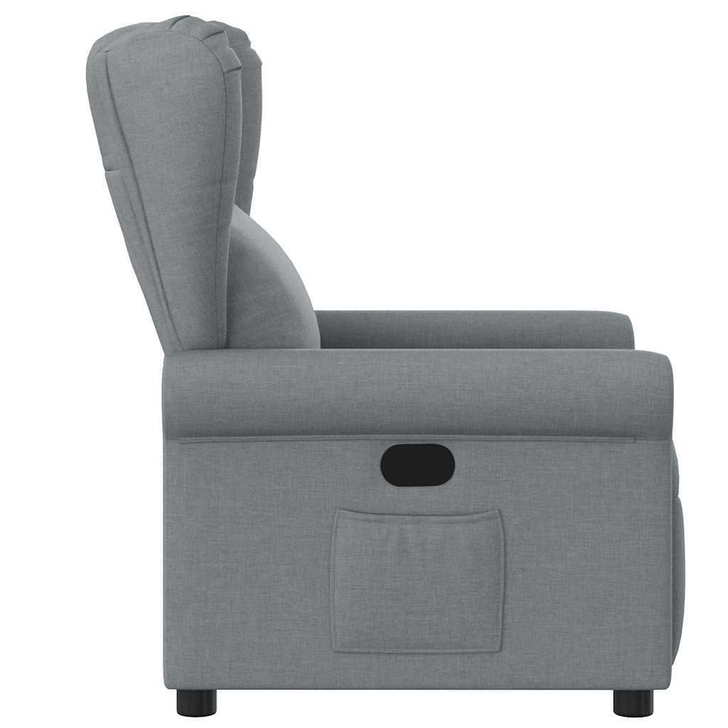 Fauteuil inclinable Gris clair Tissu