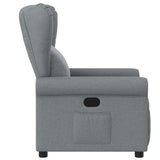 Fauteuil inclinable Gris clair Tissu