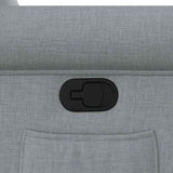 Fauteuil inclinable Gris clair Tissu