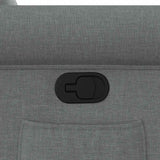 Fauteuil inclinable Gris foncé Tissu