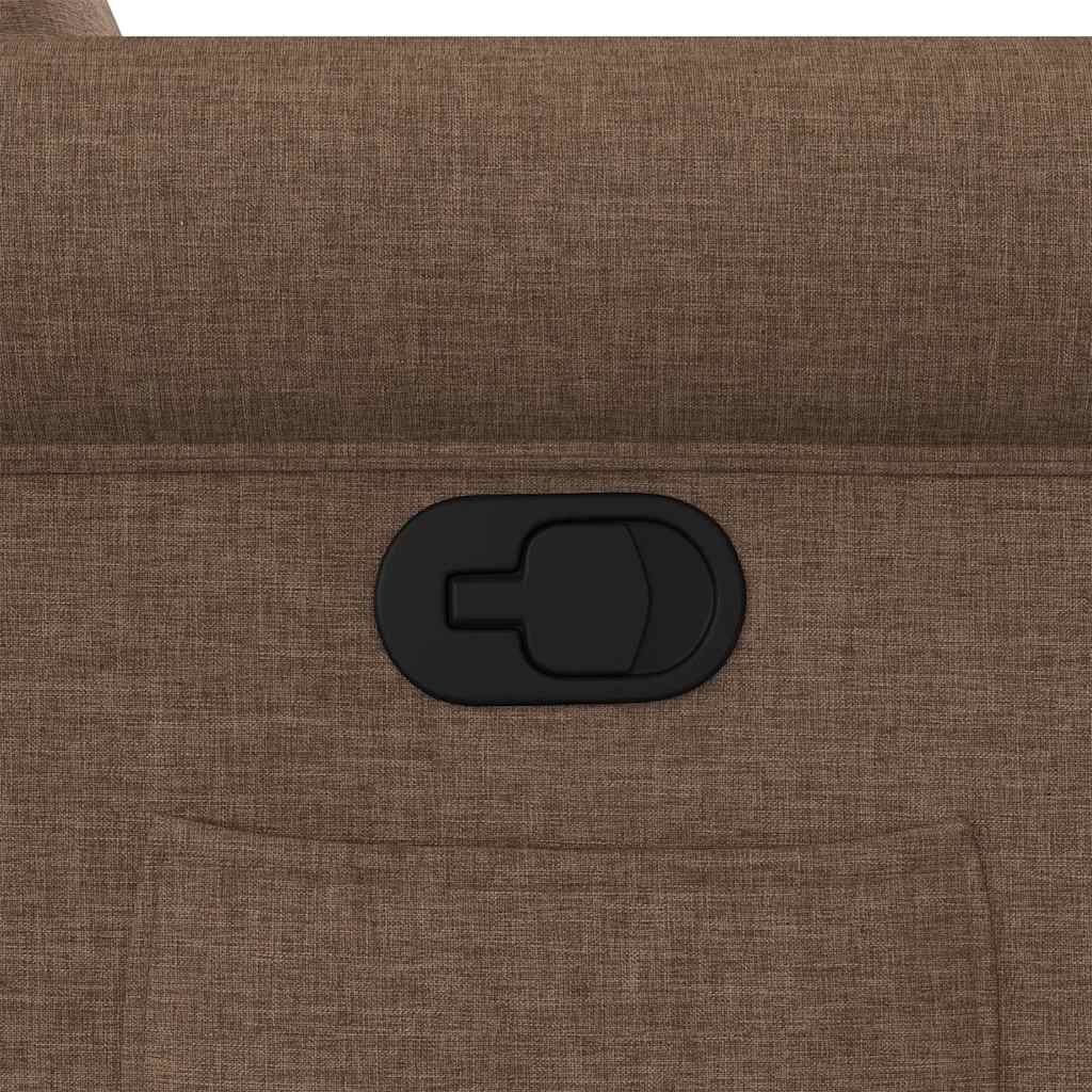Fauteuil inclinable Marron Tissu