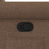 Fauteuil inclinable Marron Tissu