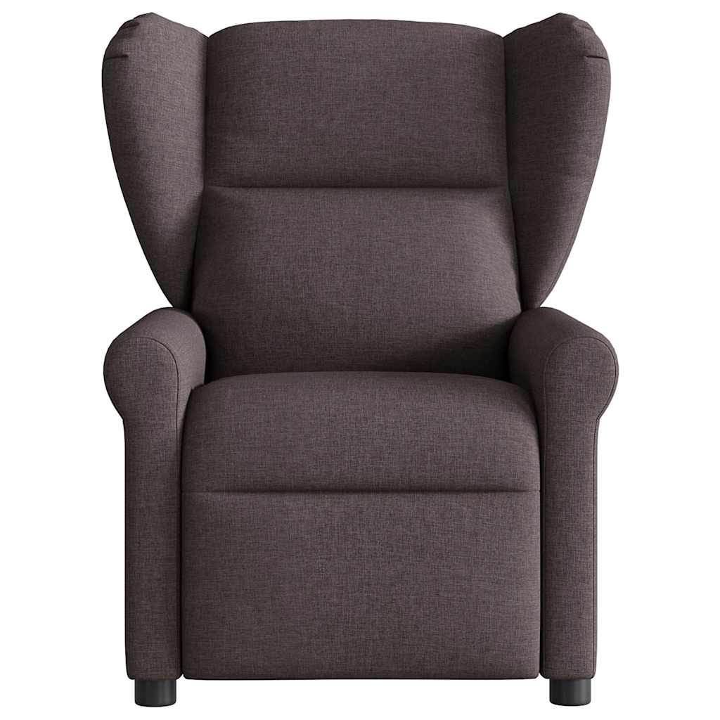 Fauteuil inclinable Marron foncé Tissu