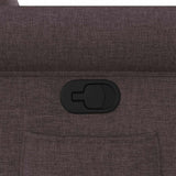 Fauteuil inclinable Marron foncé Tissu