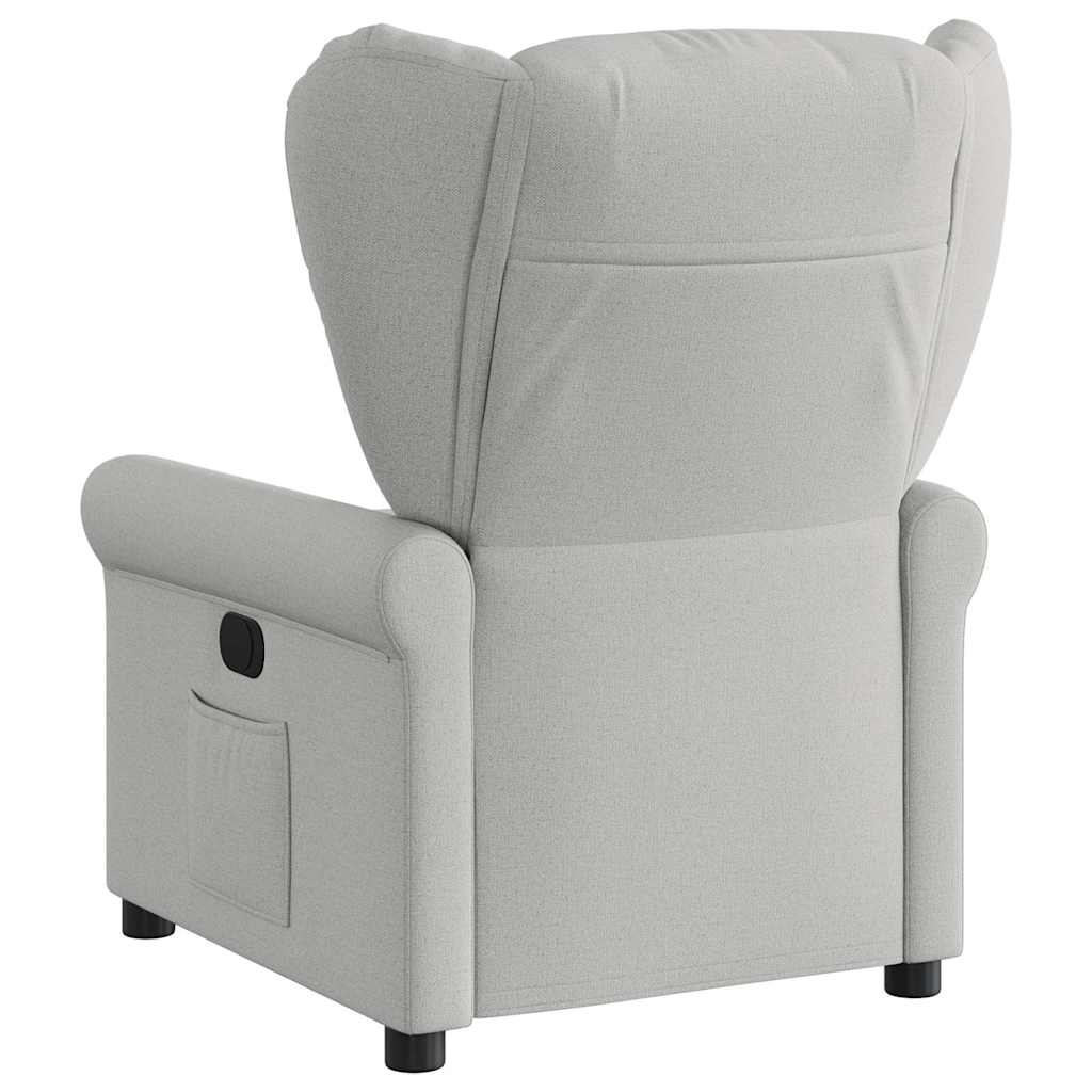 Fauteuil inclinable gris nuage tissu