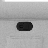 Fauteuil inclinable gris nuage tissu