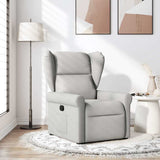 Fauteuil inclinable gris nuage tissu