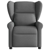 Fauteuil inclinable de massage en tissu gris foncé