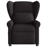 Fauteuil de massage inclinable Noir Tissu