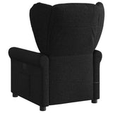 Fauteuil de massage inclinable Noir Tissu