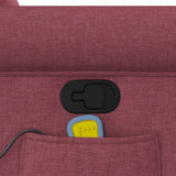 Fauteuil de massage inclinable Rouge bordeaux Tissu