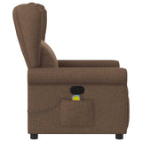 Fauteuil de massage inclinable Marron Tissu