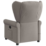 Fauteuil de massage inclinable Taupe Tissu