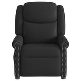 Fauteuil inclinable Noir brillant Similicuir