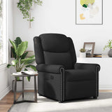 Fauteuil inclinable Noir brillant Similicuir
