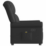 Fauteuil de massage Noir Similicuir brillant